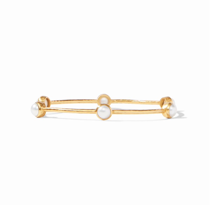 Milano Luxe Bangle - Pearl - M