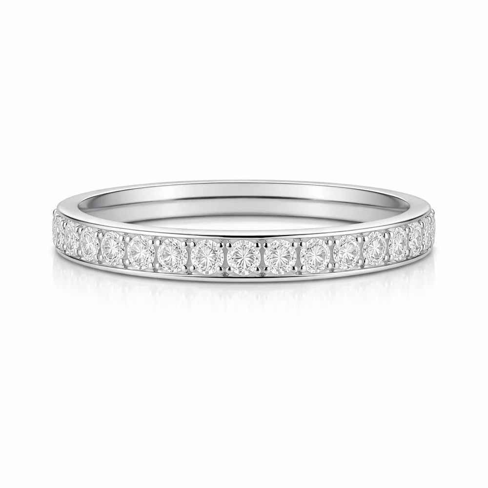 Velia Eternity Ring - Silver - 8