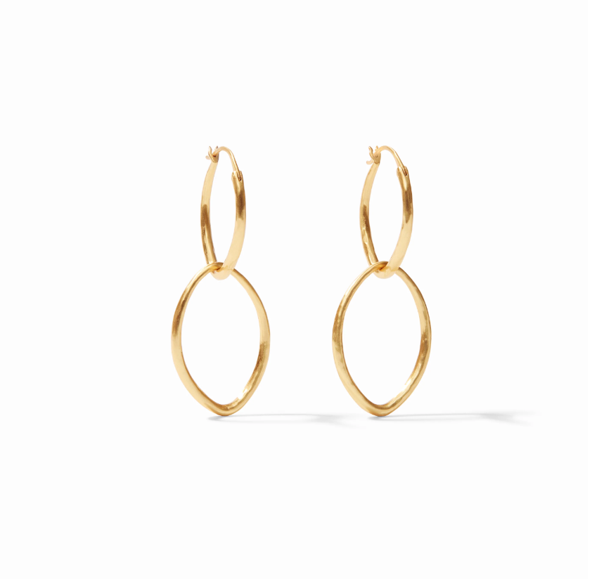 Fleur de Lis 2 in 1 Earring - Gold