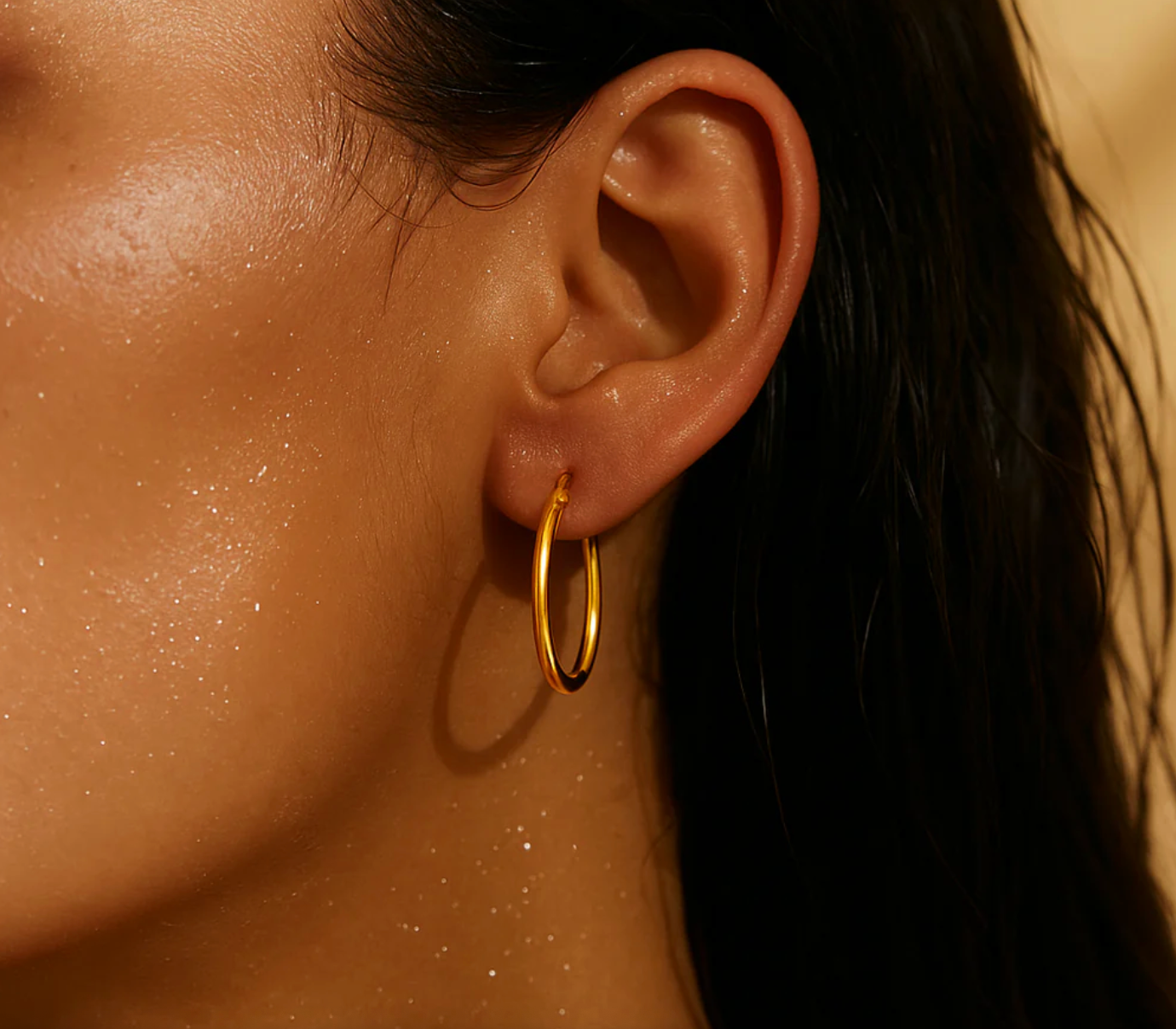 Laurette Medium Hoop Earring - Gold