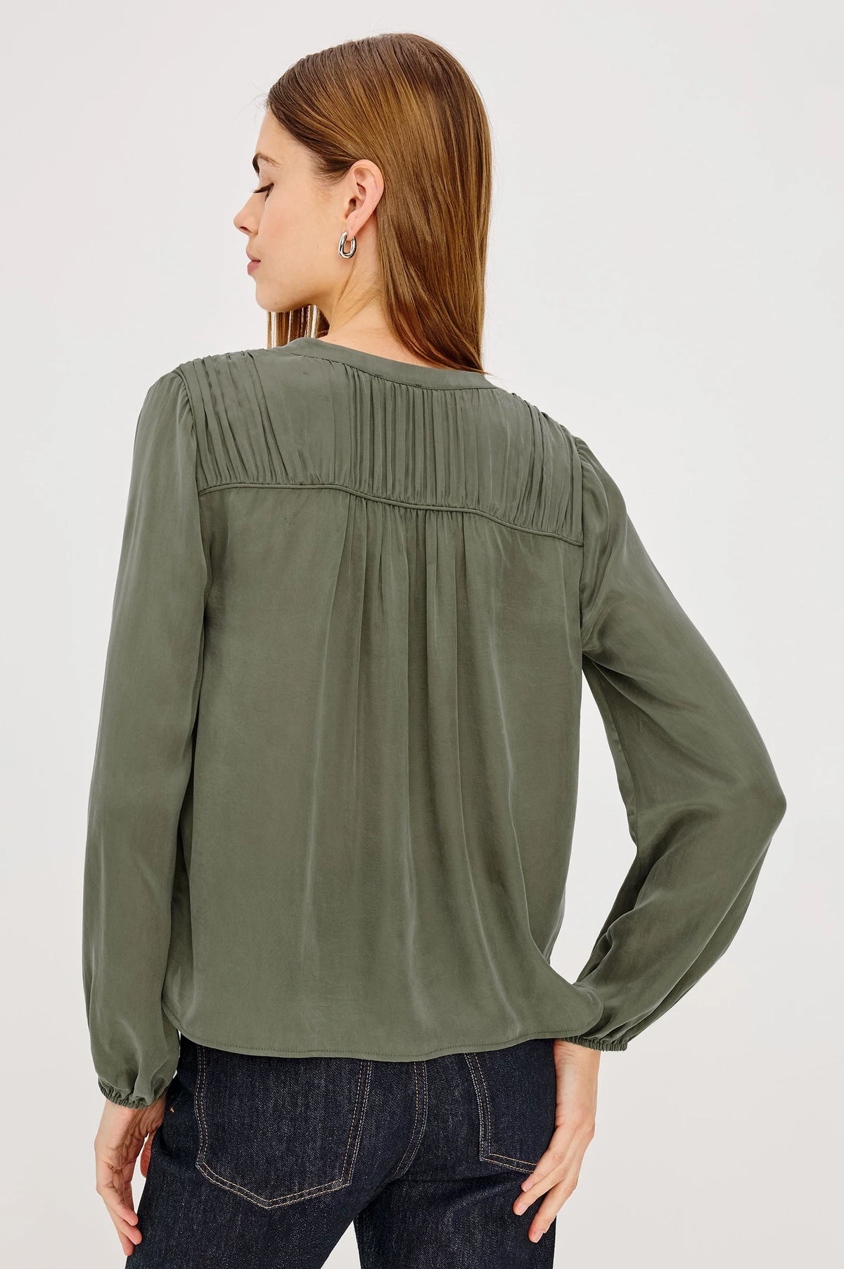 Cadence Top - Washed Olive