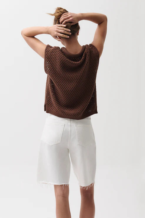 Beck Cropped Sweater - Java