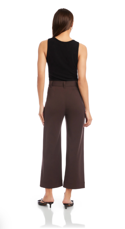 Rylee Crop Pants - Brown