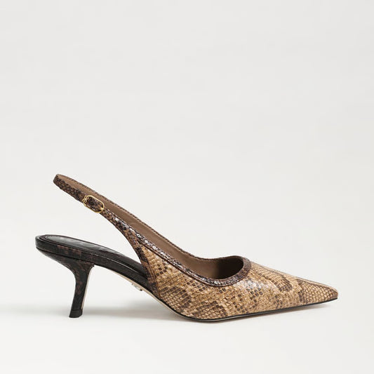Bianka Sling Heel - Brown Multi Python