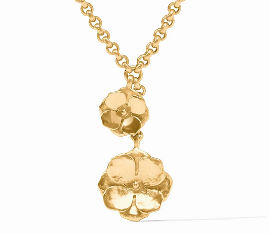 Bloom Lariat Necklace - Gold