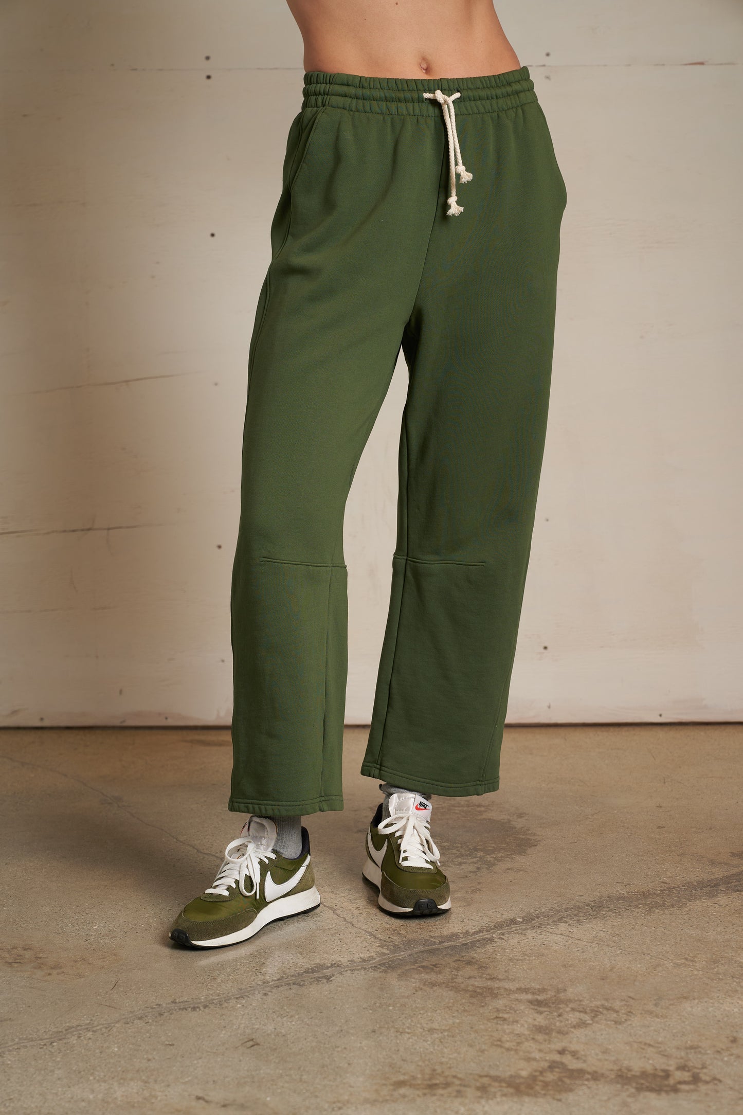 Fallon Structured Fleece Barrel Pants