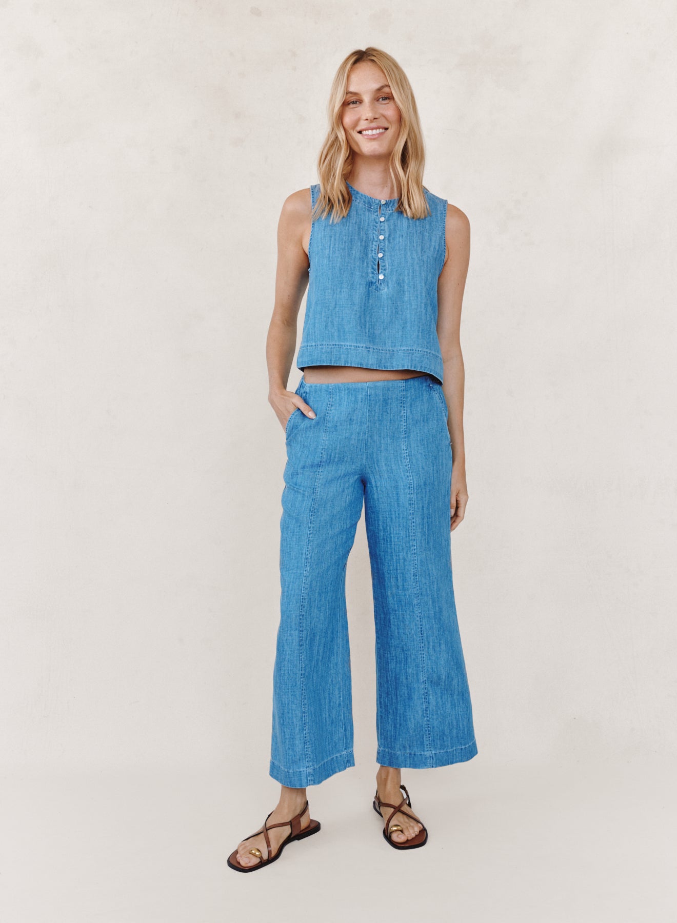 Clean Waist Denim Pant