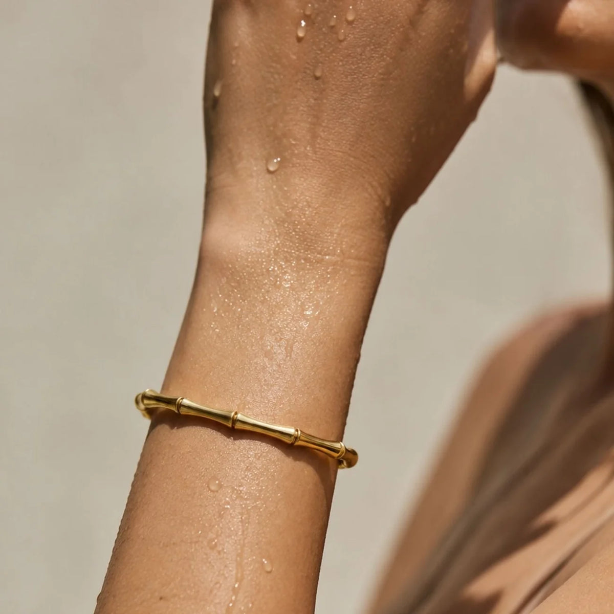 Baylor Bamboo Bracelet - Gold