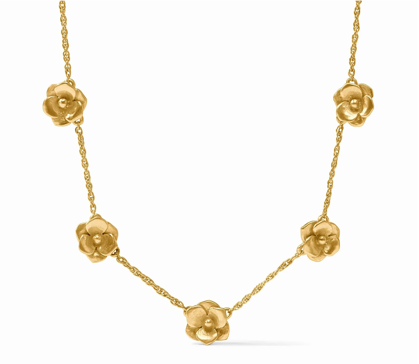 Bloom Delicate Station Necklace - Gold