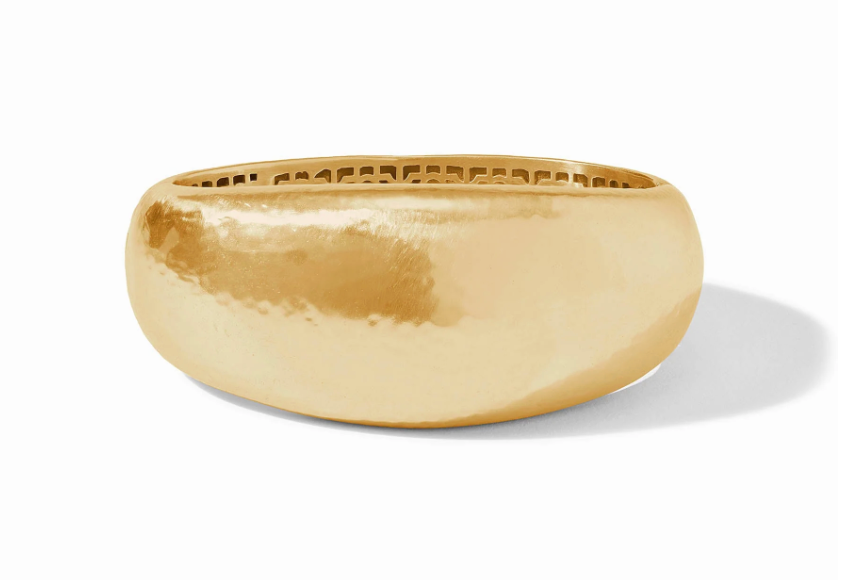 Catalina Statement Hinge Bangle - Gold