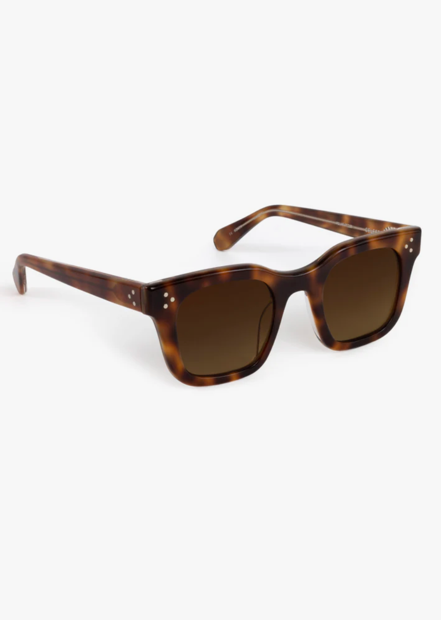 Celeste Sunglasses - Maple and Crystal Polarized