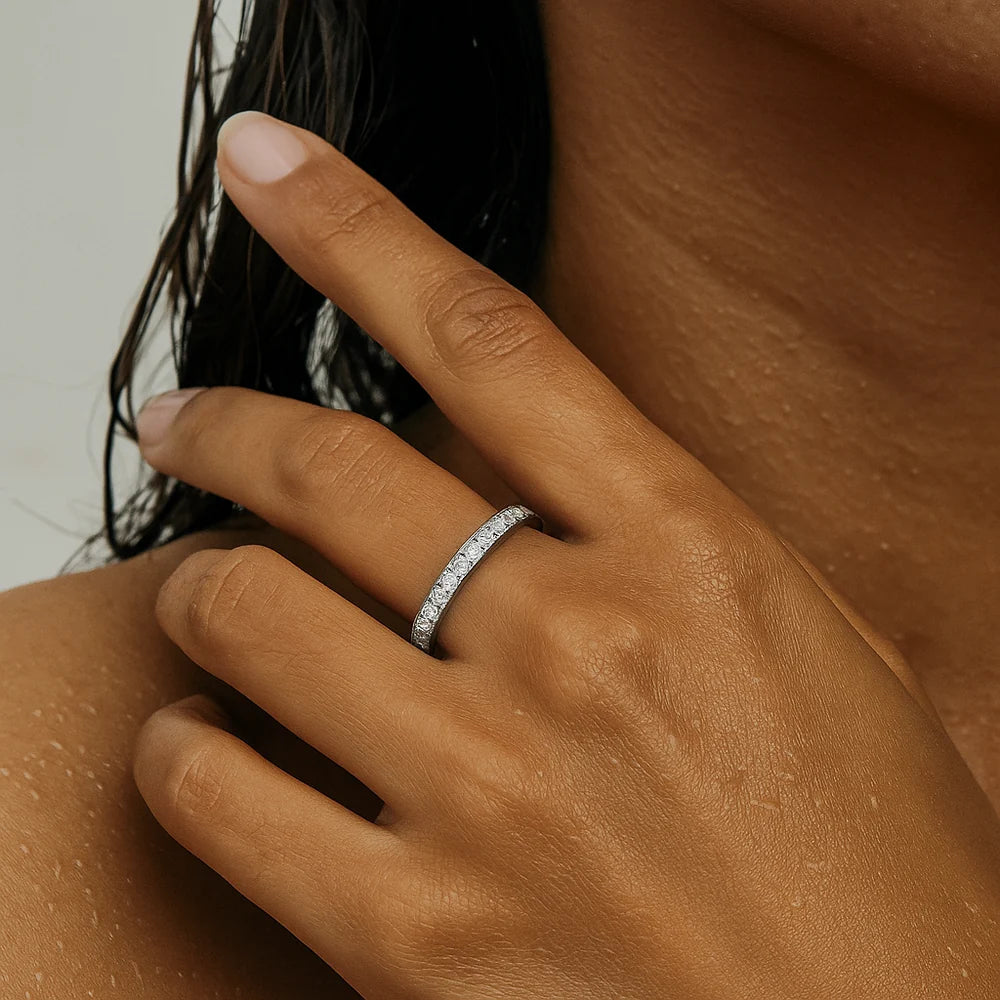 Velia Eternity Ring - Silver - 6
