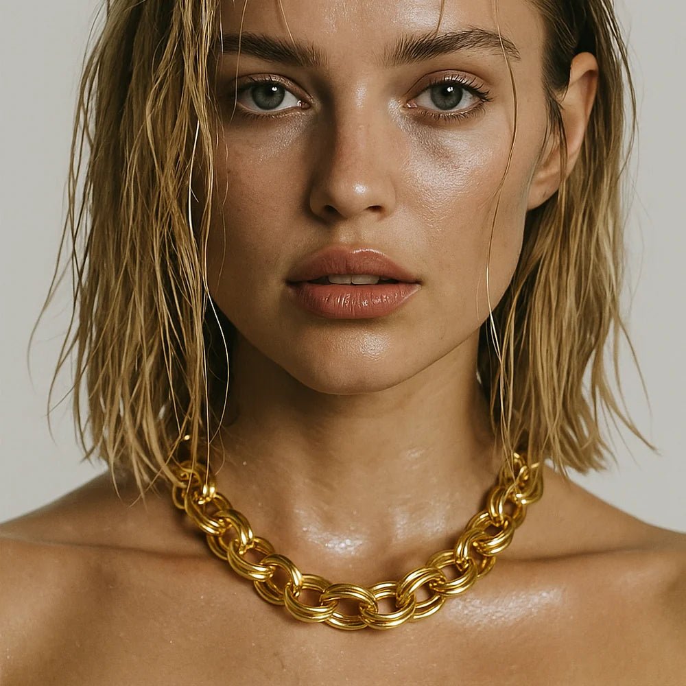 Louella Chunky Necklace - Gold