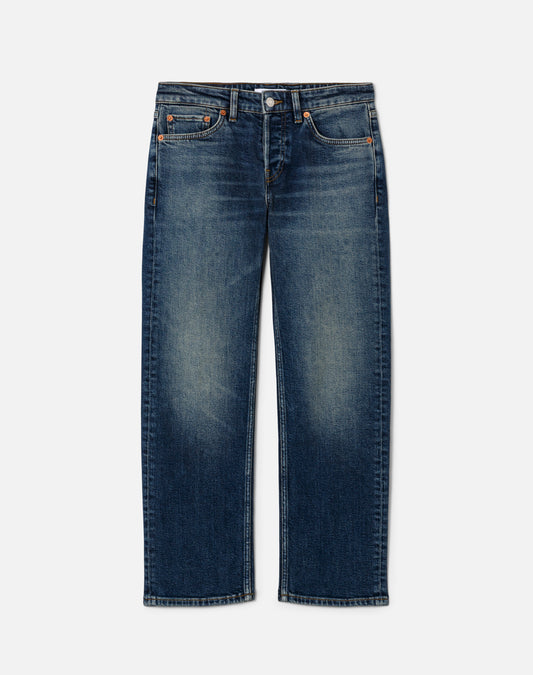 Slim Straight Crop Jeans