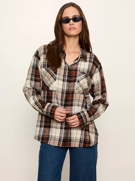 The City Plaid Shirt - Haze Plaid