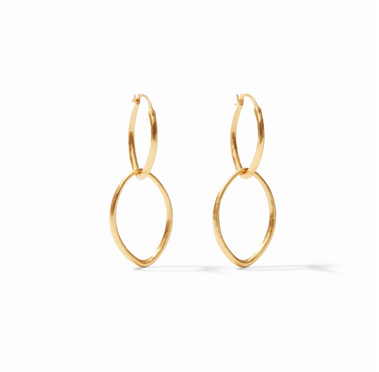 Fleur de Lis 2 in 1 Earring - Gold