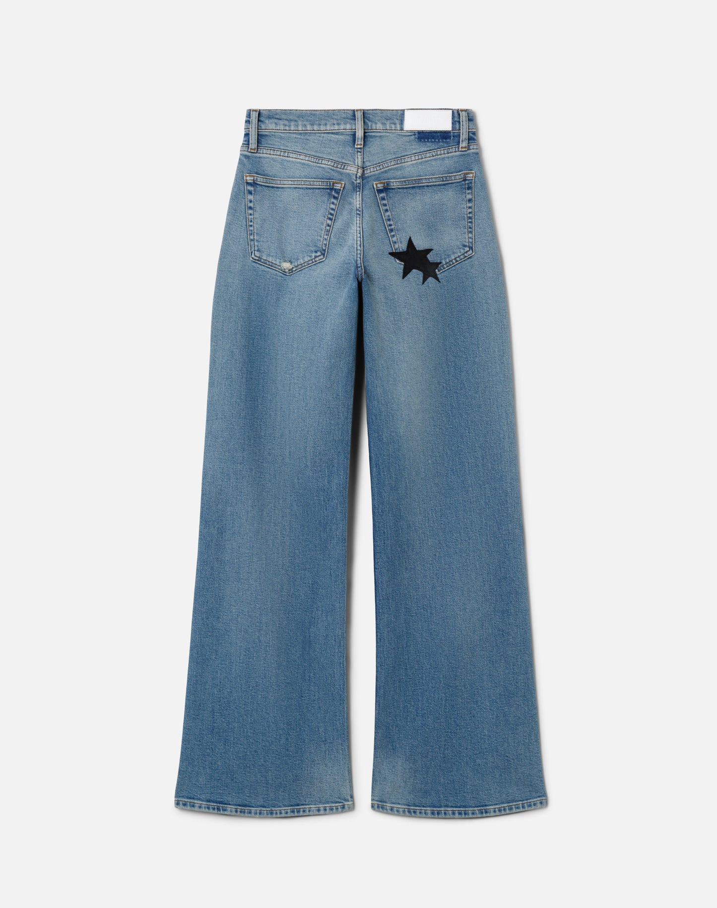 Mid Rise Wide Leg Jeans