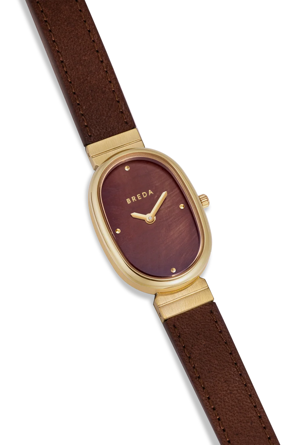 Jane Leather Watch - Gold/Brown