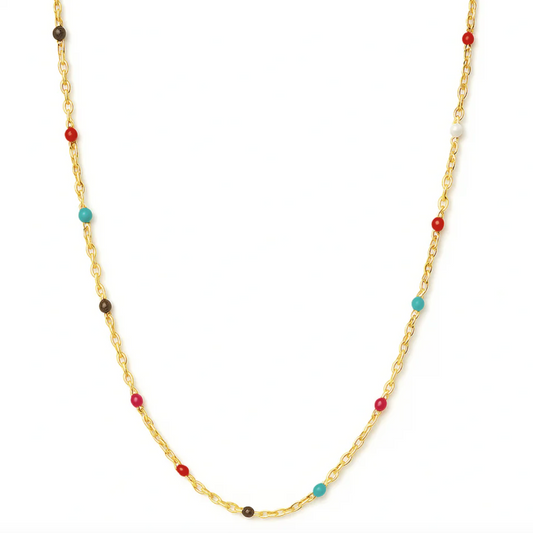 Gwen Beaded Necklace - Gold