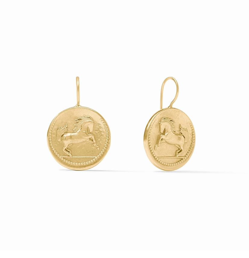 Saratoga Horse Earring - Gold