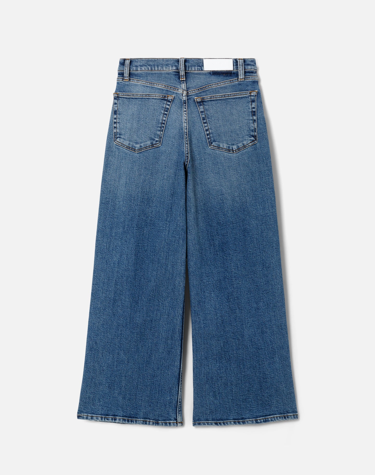 High Rise Wide Leg Crop Jeans