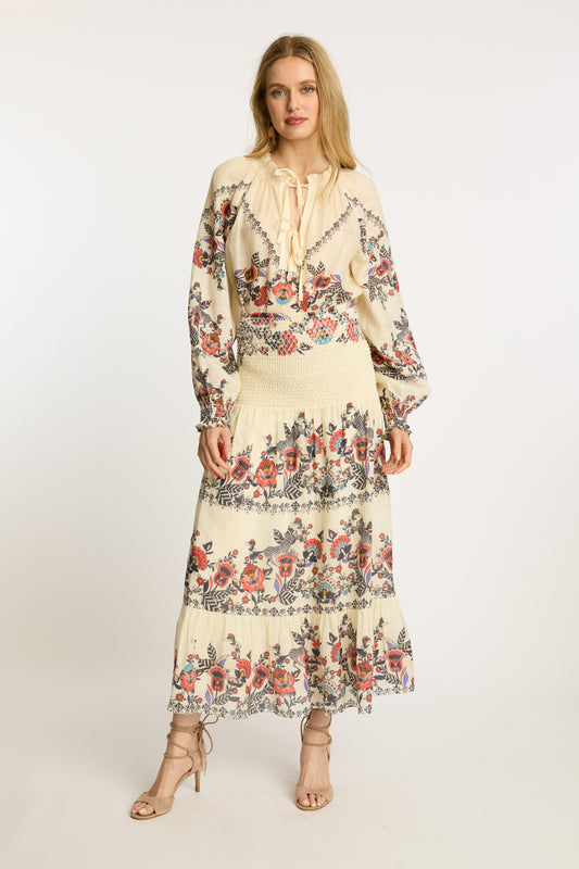 Chablis Skirt in Zebra Leaf