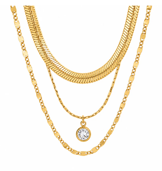 Roya Layered Necklace - Gold