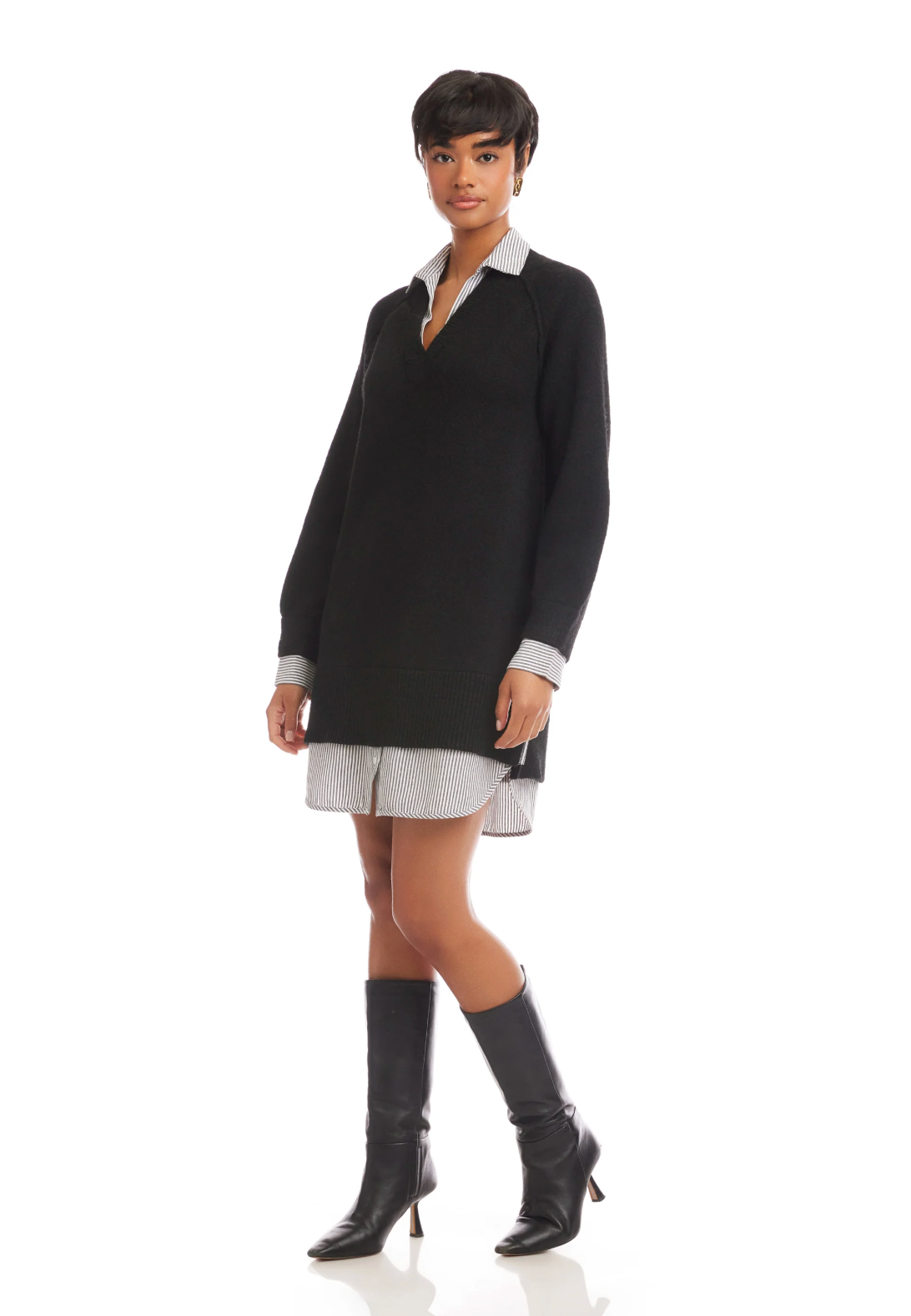 Carrie Mixed Media Dress