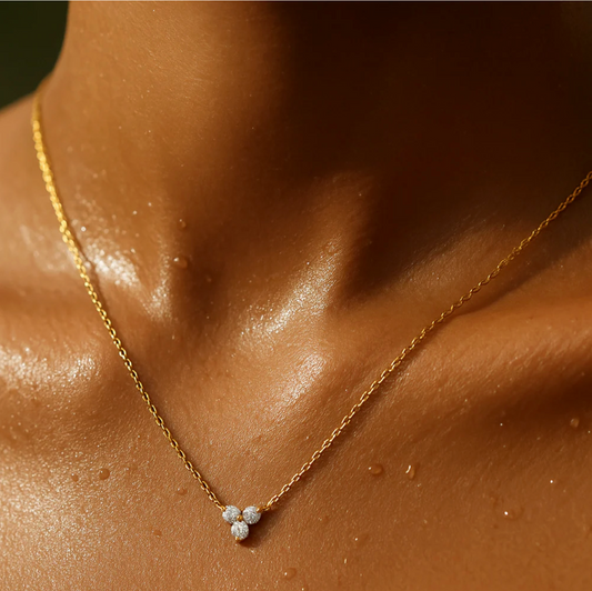 Donna Stone Necklace - Gold