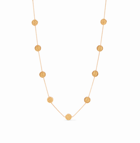 Valencia Delicate Station Necklace - Gold