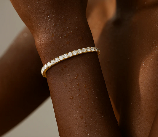 Ezra Tennis Bracelet - Gold