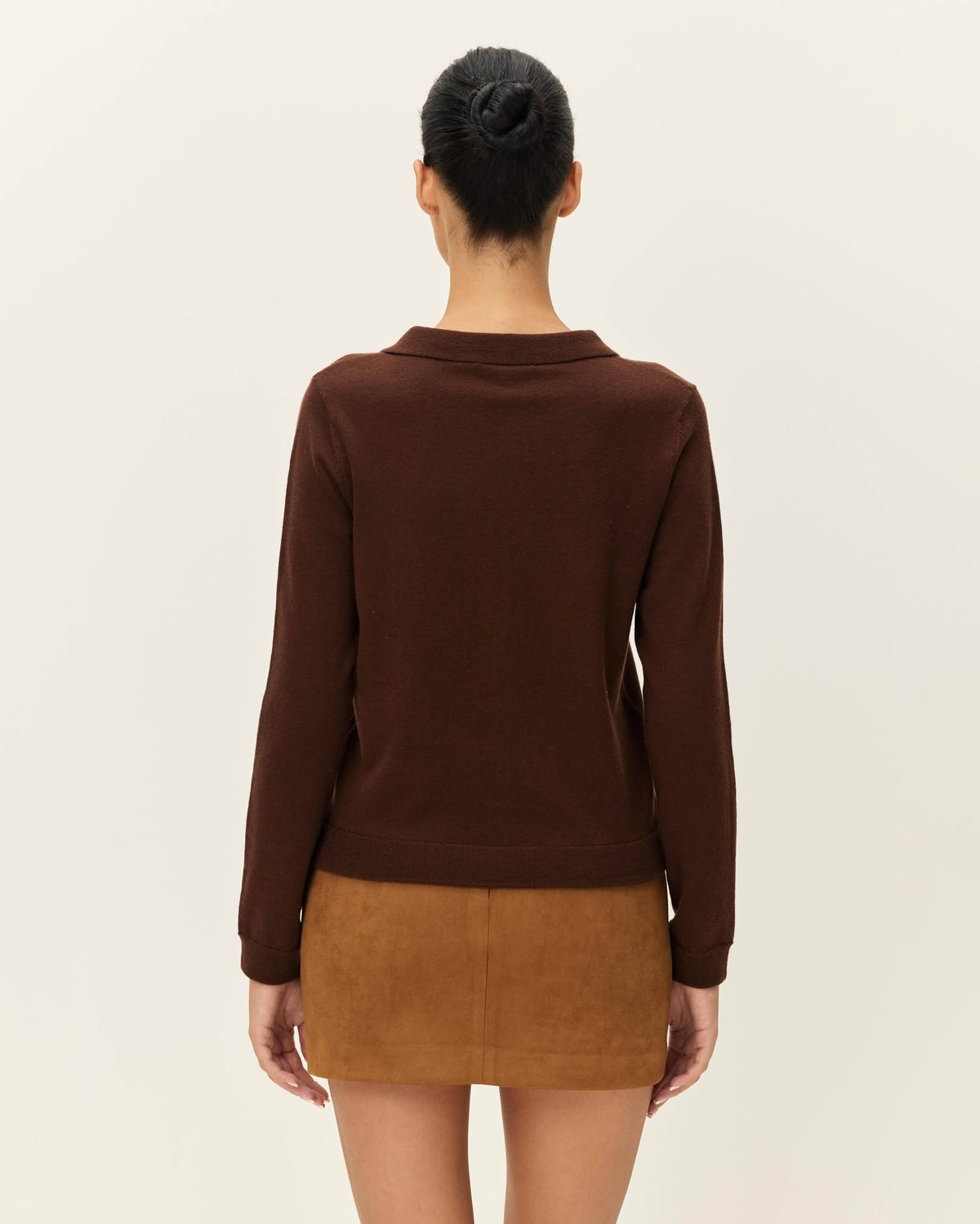 Margaux Knit Top - Chocolate