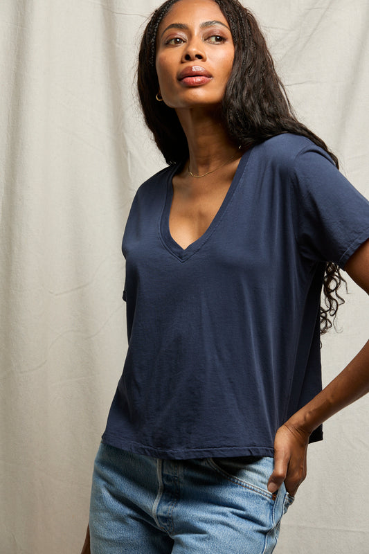 Beckett Crispy Cotton V/U Neck Tee