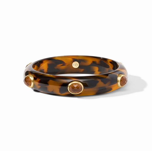 Carnaby Stone Bangle - Tortoise - M