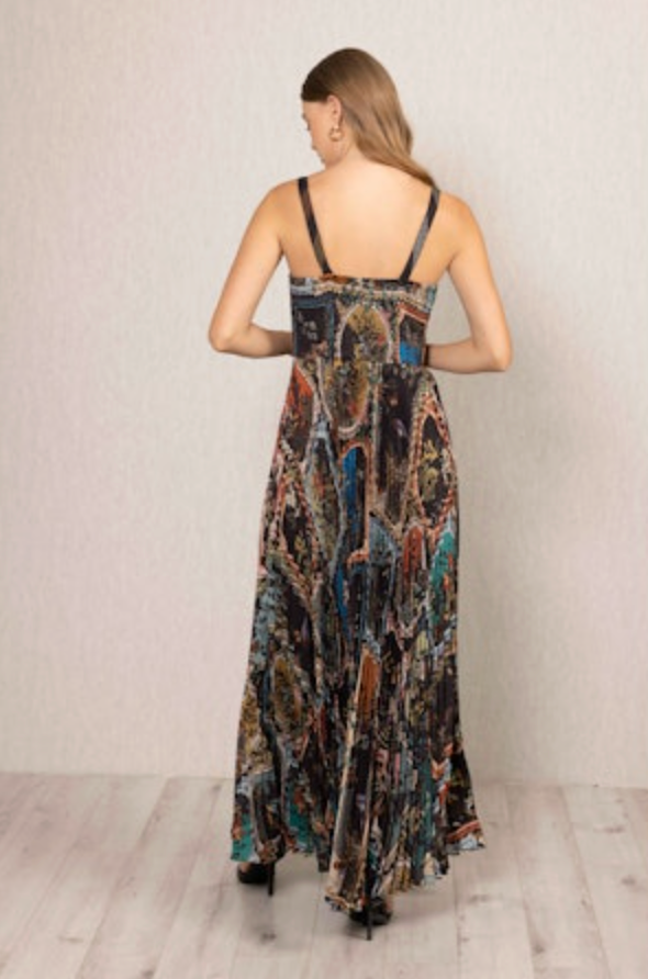 Everly Pleated Maxi Dress