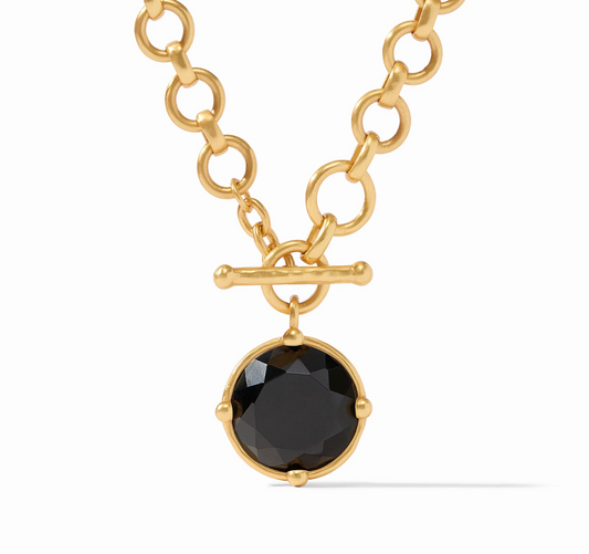 Honeybee Demi Necklace - Obsidian Black
