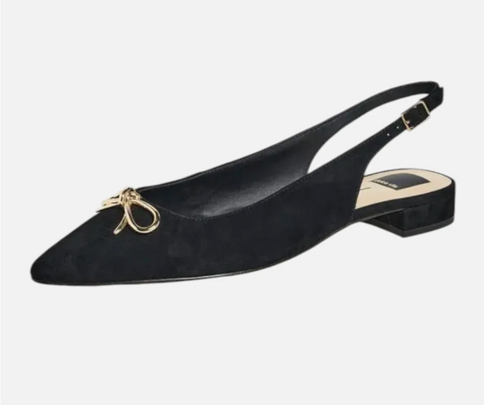 Obella Flats - Onyx Suede