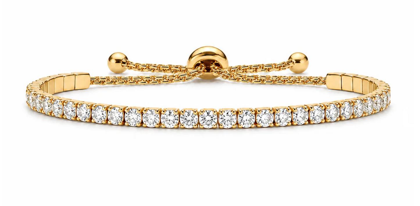 Jodie Tennis Bracelet - Gold