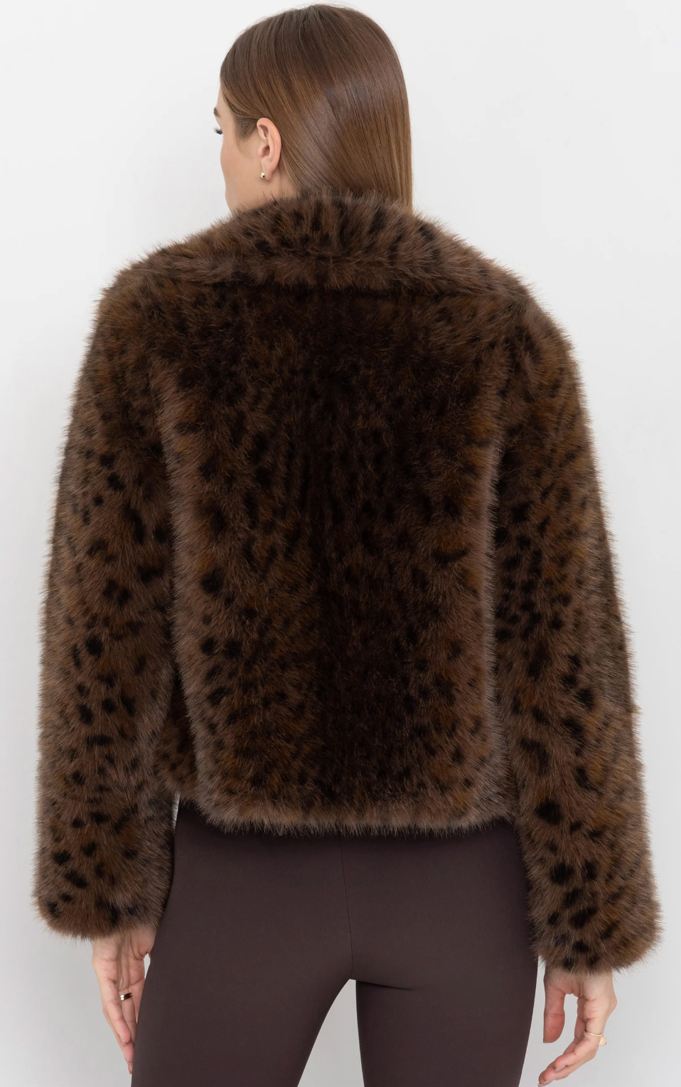 Lexy Leopard Faux Fur Jacket