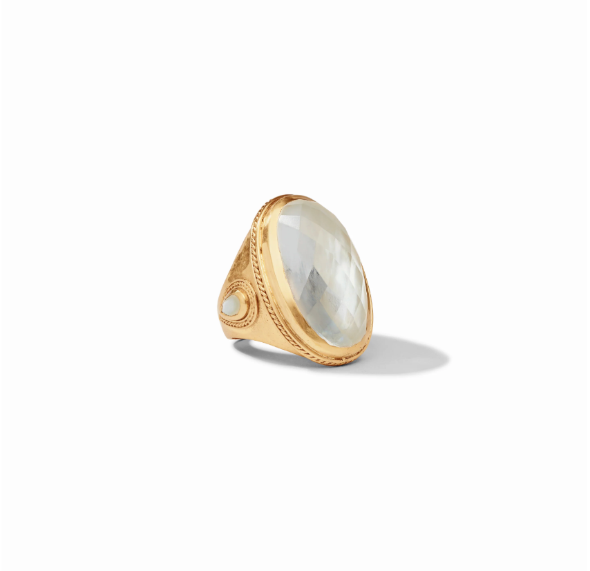 Cannes Statement Ring - Clear Crystal - 7