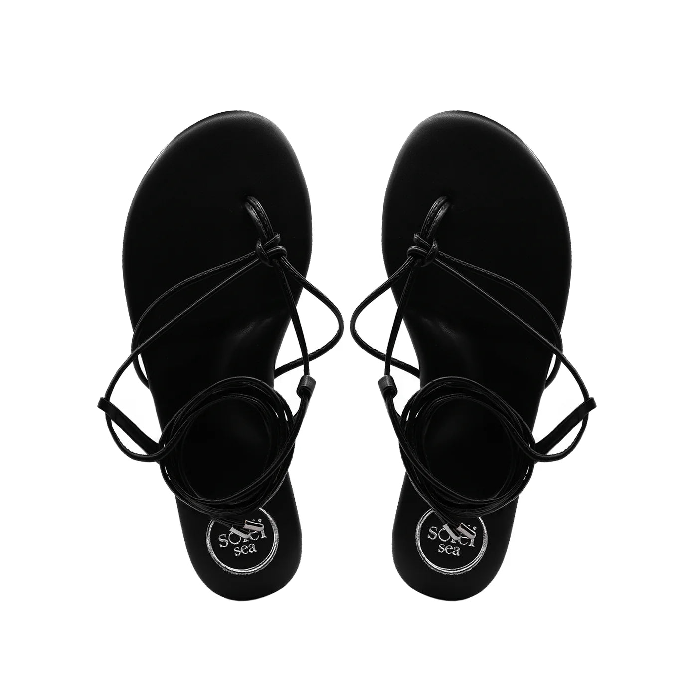 Angie Anklewrap Sandal - Black