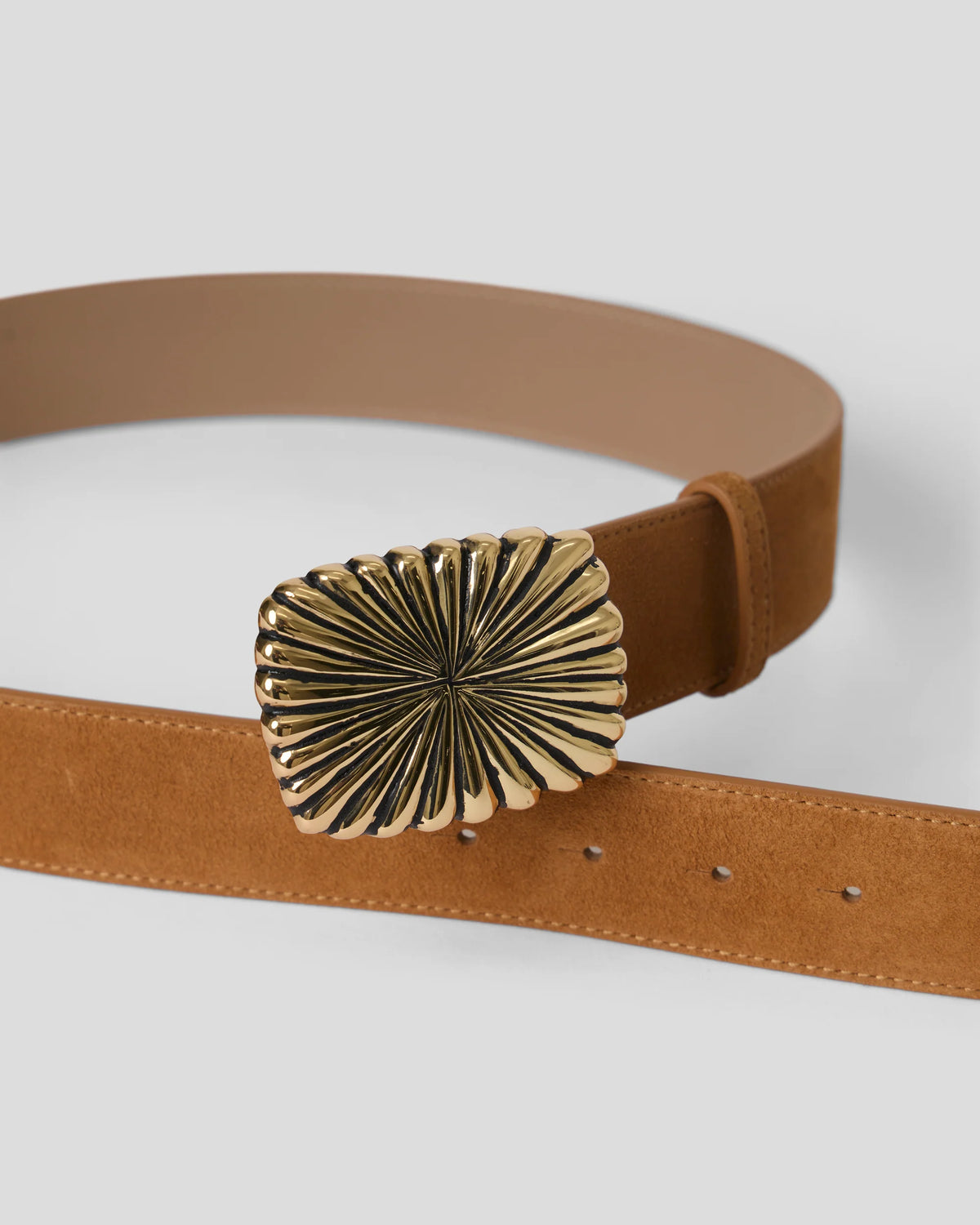 Cosmo Suede Belt - Sienna Gold