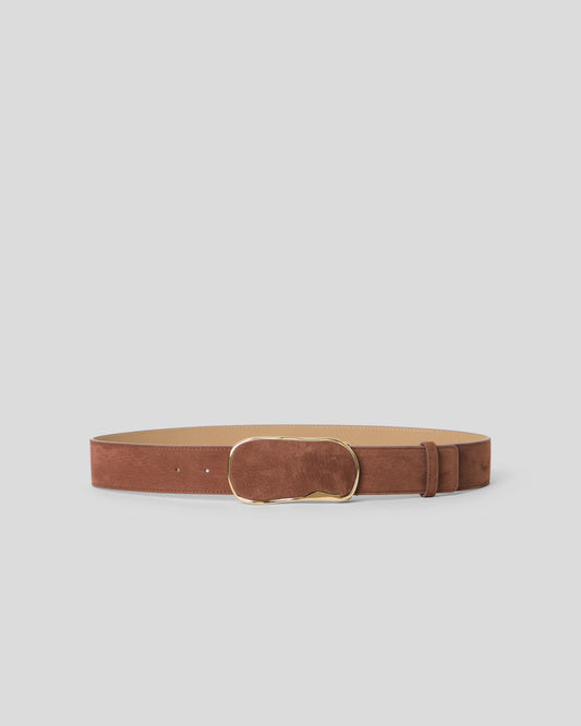 Jonah Nubuck Belt - Brownie Gold