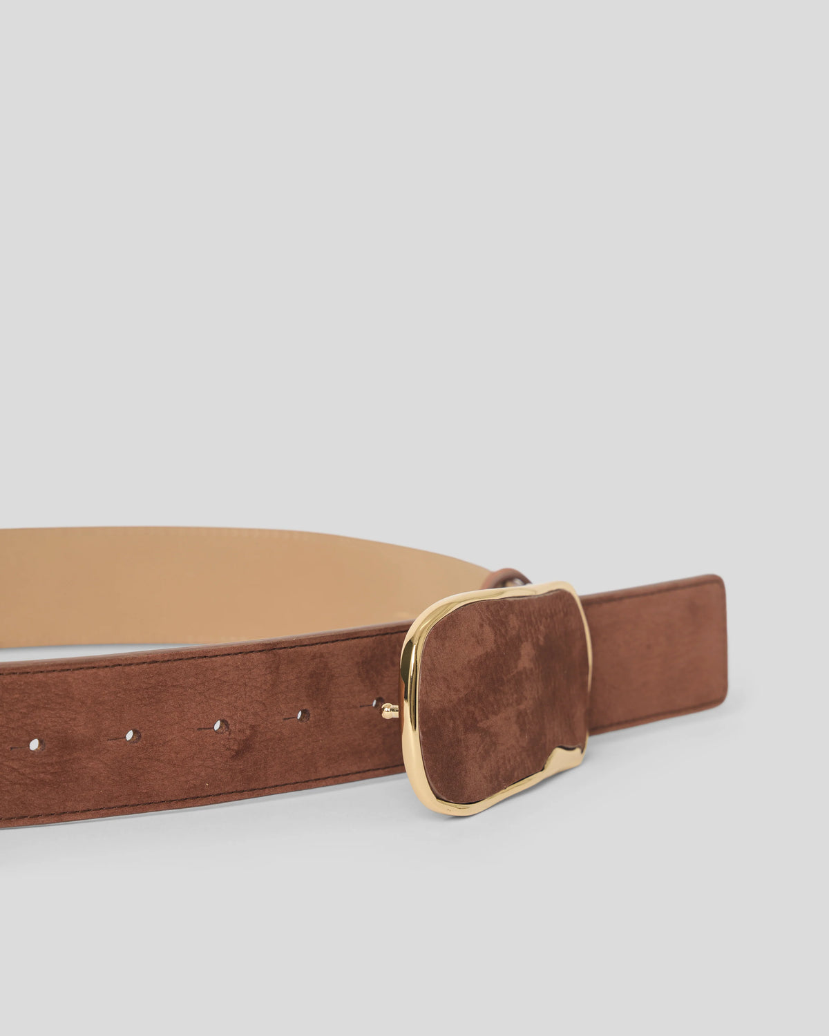 Jonah Nubuck Belt - Brownie Gold