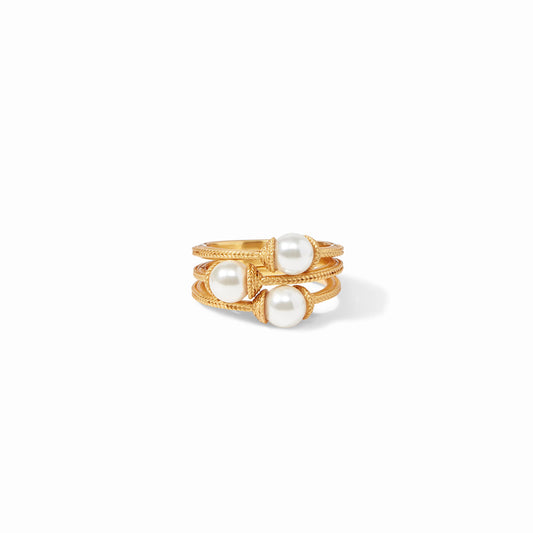 Calypso Trio Ring - Pearl