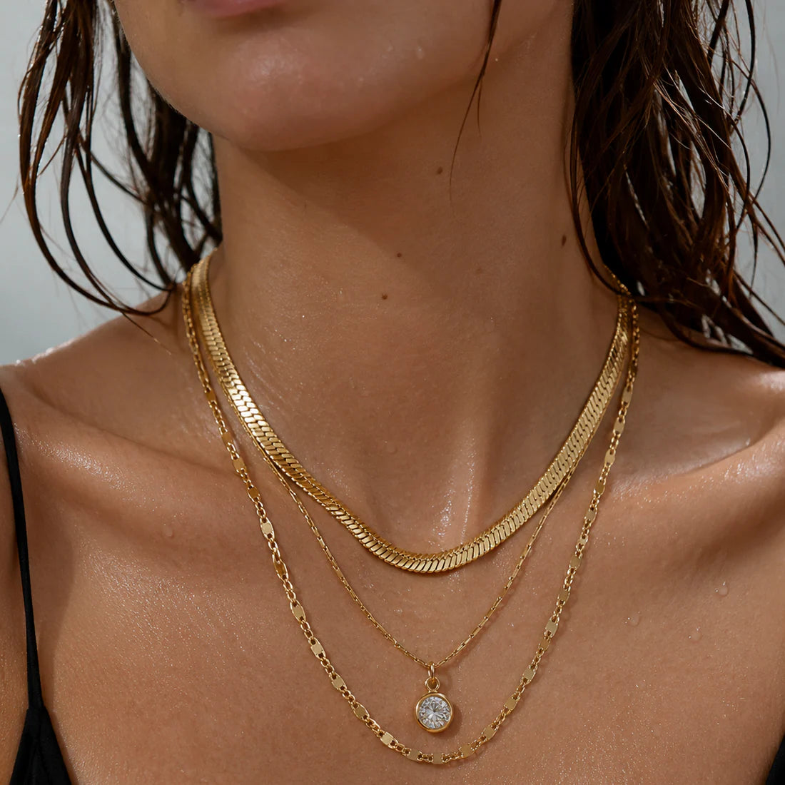 Roya Layered Necklace - Gold
