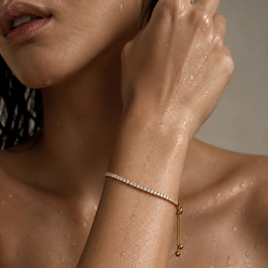 Jodie Tennis Bracelet - Gold