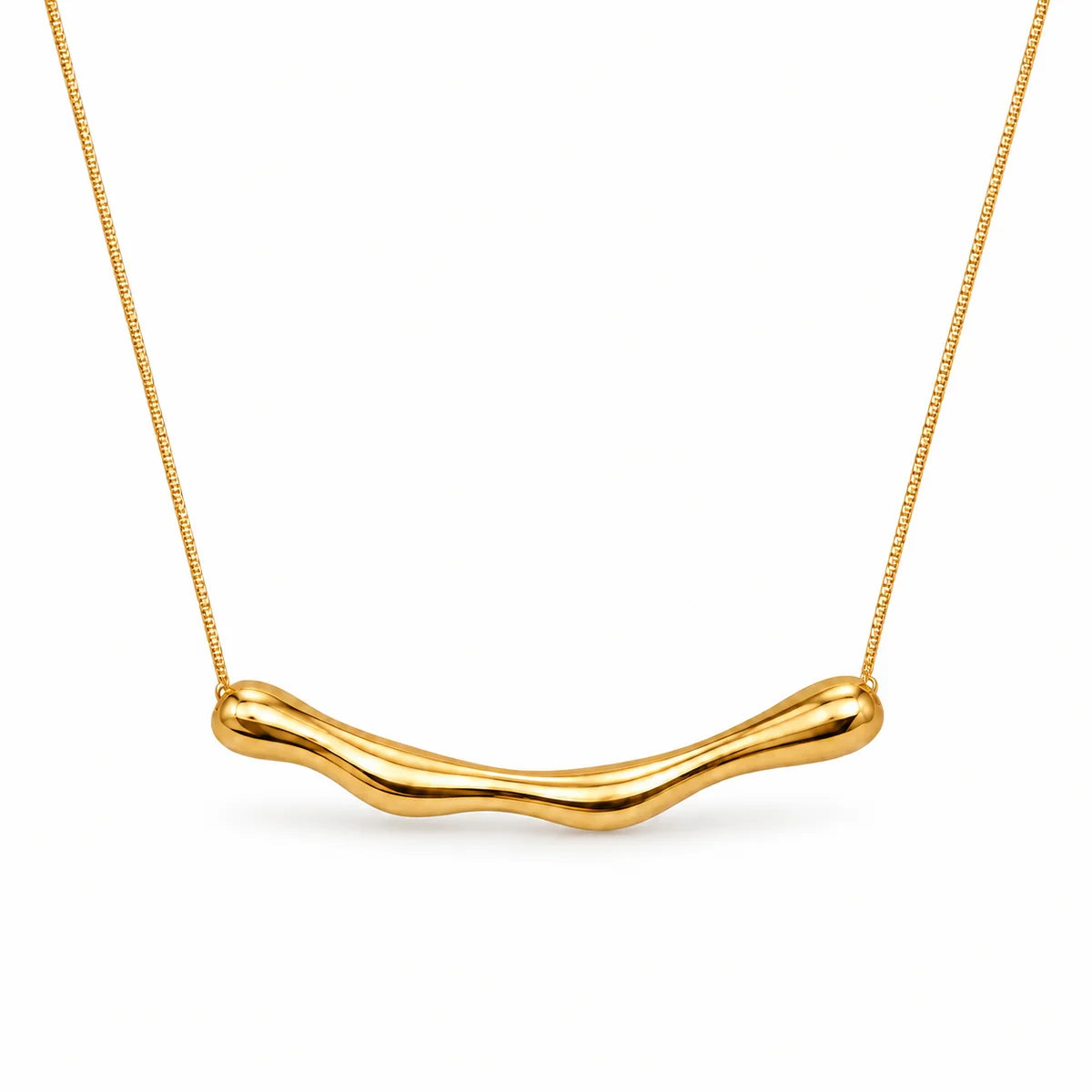 Seema Bamboo Necklace - Gold
