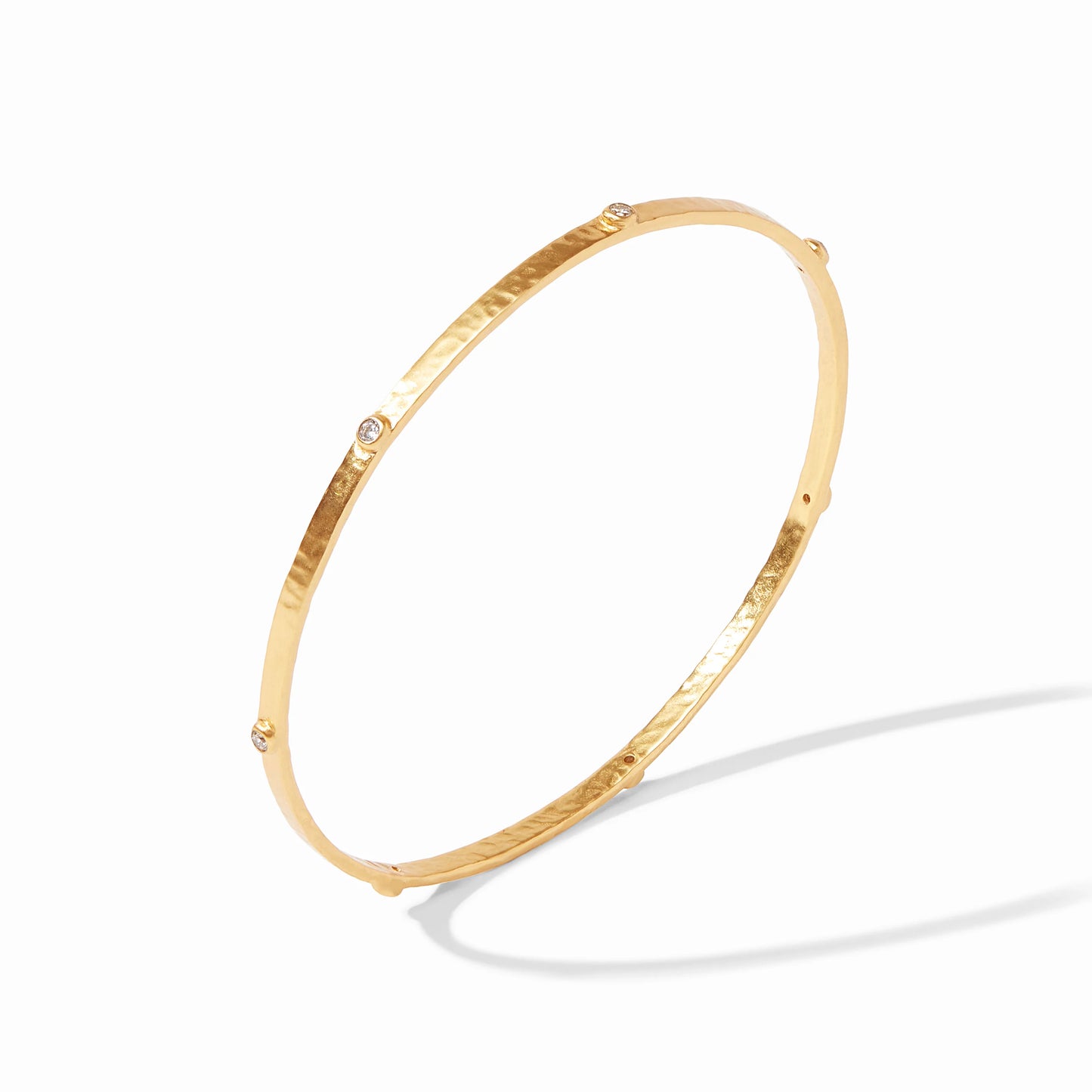 Crescent Stone Bangle - CZ - M