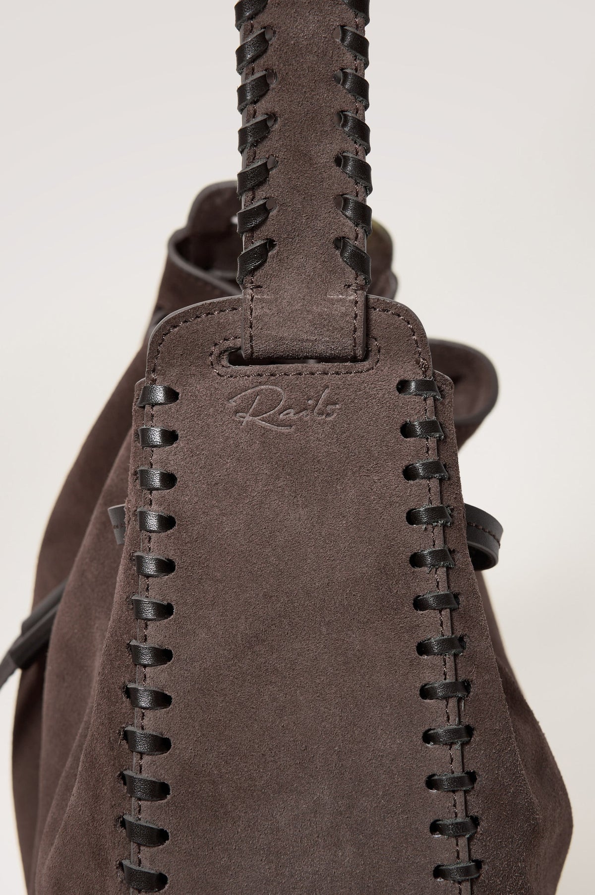 Firenze Bucket Bag - Dark Brown Suede